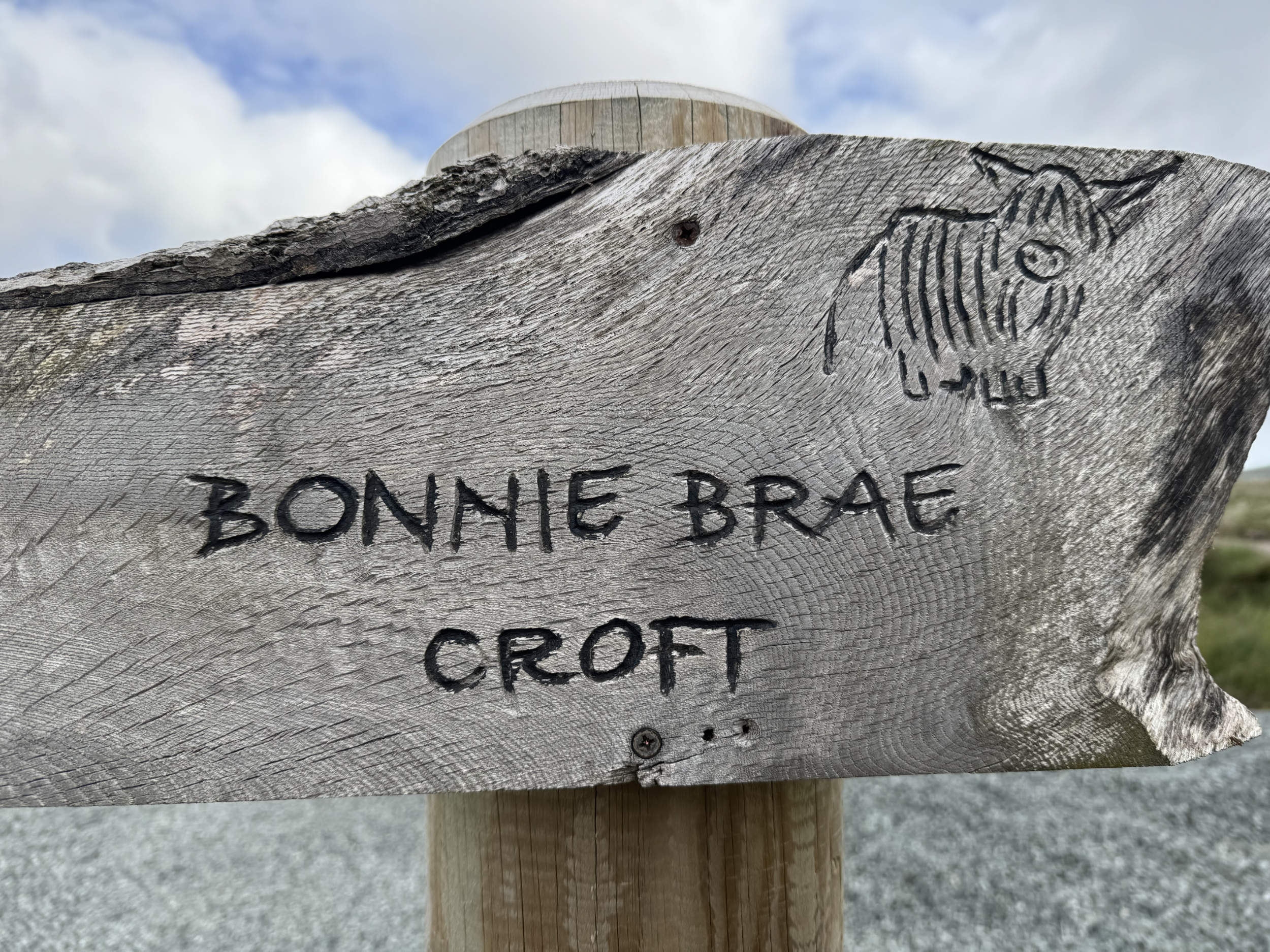 bonnie brae croft sign