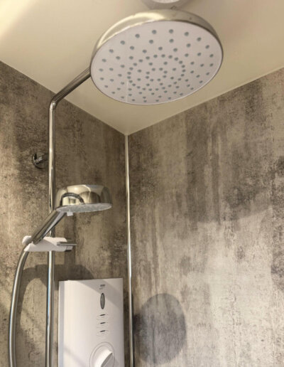 Bothy bathroom, rainfall shower