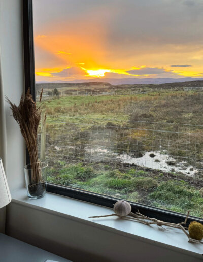 Bothy Blaven winter sunset
