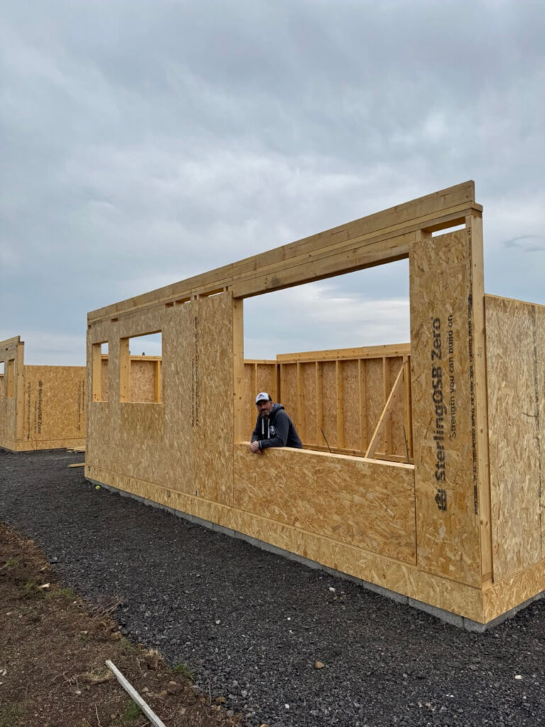 Bothy build, walls are up