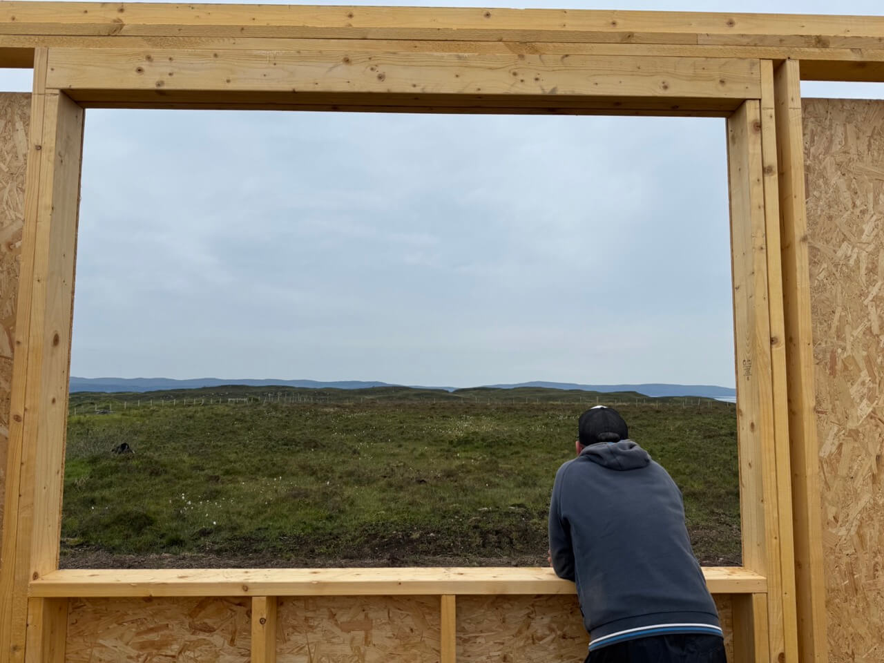 Bothy build, enjoying the views