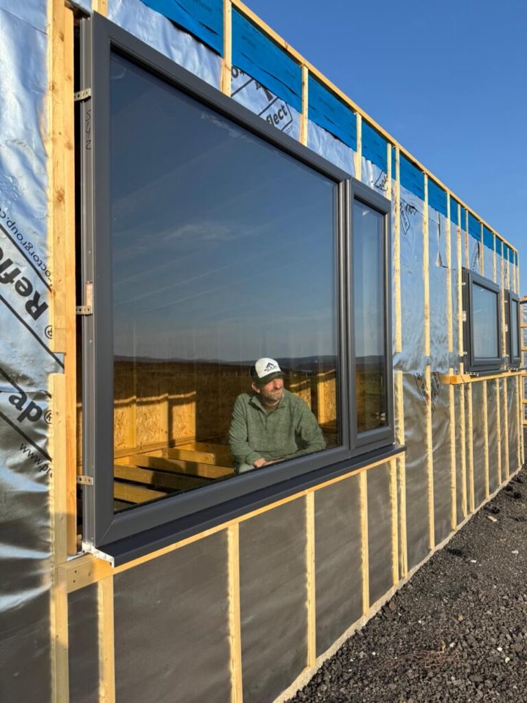 Bothy build, enjoying the views