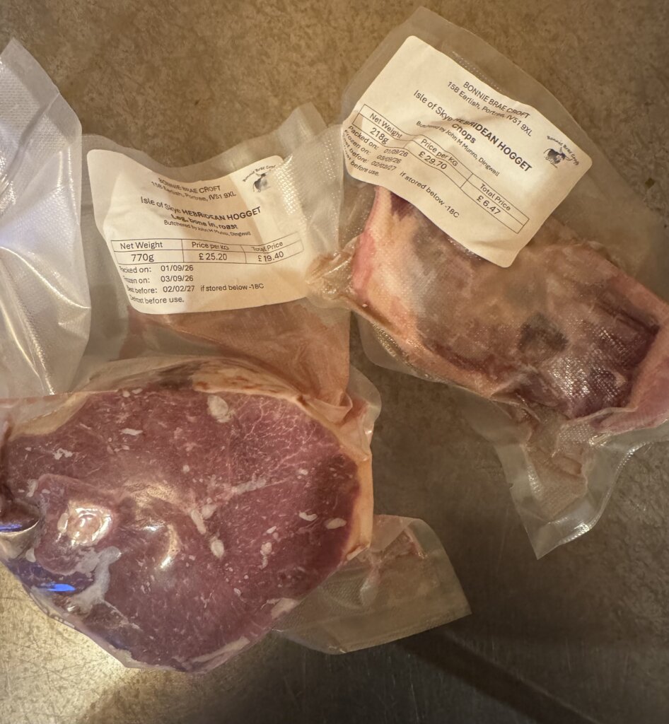 hogget shoulder chops frozen